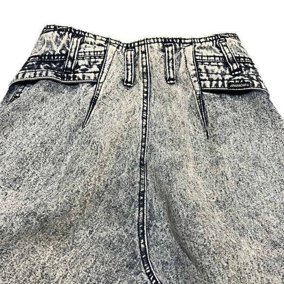 Jordache Vintage 80’s Acid Wash Cuff Blue Jeans Made in Hong Kong Size 9/10 - Picture 6 of 11